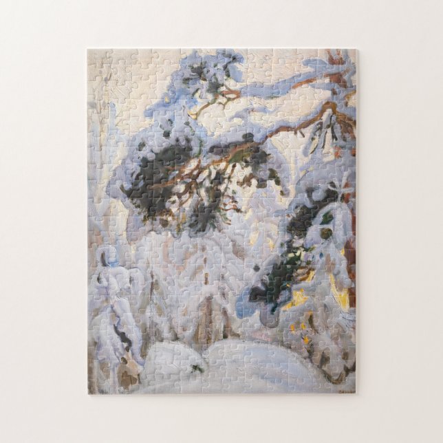 Puzzle Akseli Gallen-Kallela - Forêt en hiver (Vertical)