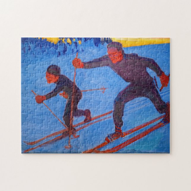 Puzzle Akseli Gallen-Kallela - Skiers (Horizontal)