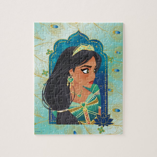 Puzzle Aladdin | Graphique de profil latéral Jasmine (Vertical)