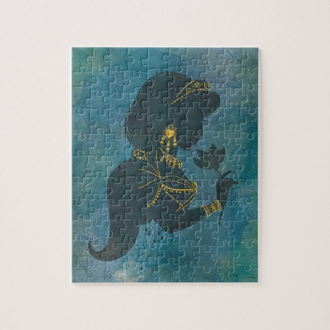Puzzle Aladdin | Jasmine Gilded Silhouette (Vertical)