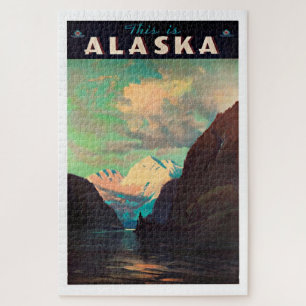 Puzzle Alaska - Vintage Travel