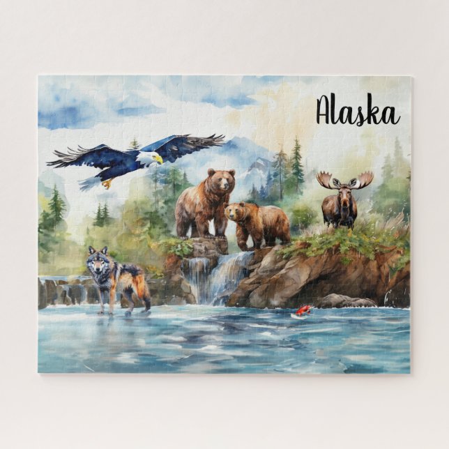 Puzzle Alaska Wildlife Collage (Horizontal)