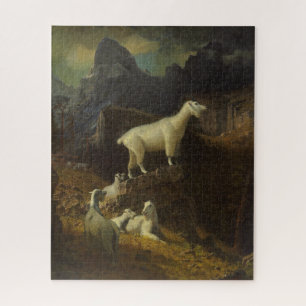 Puzzle Albert Bierstadt Chèvres des montagnes Rocheuses J