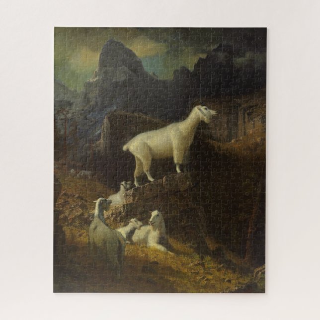 Puzzle Albert Bierstadt Chèvres des montagnes Rocheuses J (Vertical)
