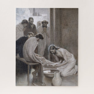 Puzzle Albert Edelfeel - Jésus Laver les pieds des discip