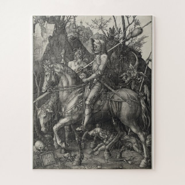 Puzzle Albrecht Durer - Chevalier, Mort Et Diable (Vertical)