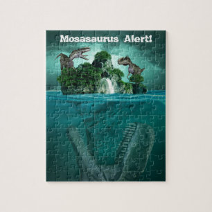 Puzzle Alerte Mosasaurus ! Dinosaure