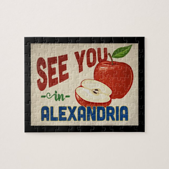Puzzle Alexandria Virginia Apple - Vintage voyage (Horizontal)