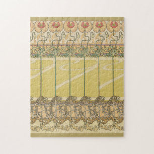 Puzzle Alfonse Mucha Coquelicots Papier Peint Floral Art 
