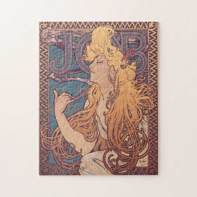 Puzzle Alfonse Mucha Job Art Nouveau femme (Vertical)