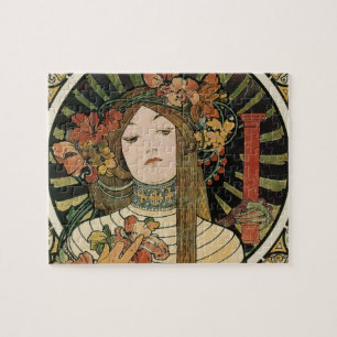 Puzzle Alfonse Mucha Trappistine Nouveau