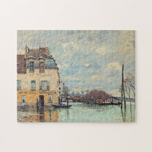 Puzzle Alfred Sisley - Inondation à Port-Marly 1872 (Horizontal)