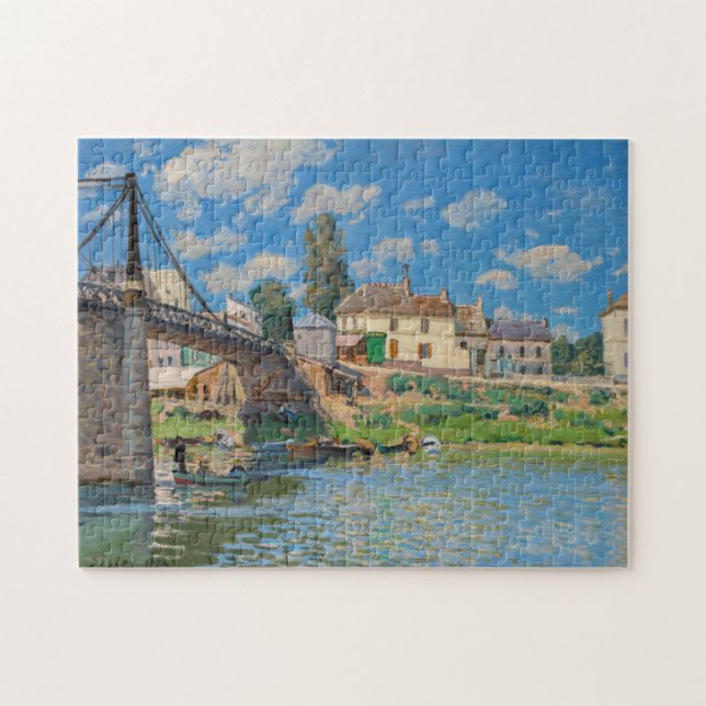 Puzzle Alfred Sisley - Pont à Villeneuve-la-Garenne (Horizontal)