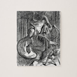 Puzzle Alice à travers le miroir - Le Jabberwocky