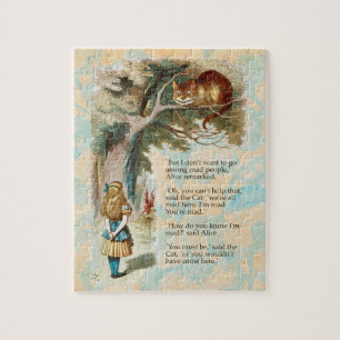 Puzzle Alice au pays des merveilles Cheshire Cat Mad