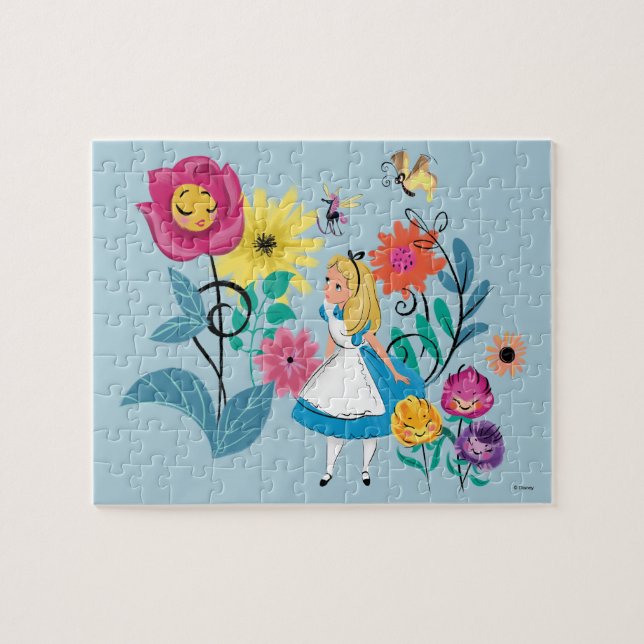 Puzzle Alice au pays des merveilles| Les Fleurs des pays  (Horizontal)