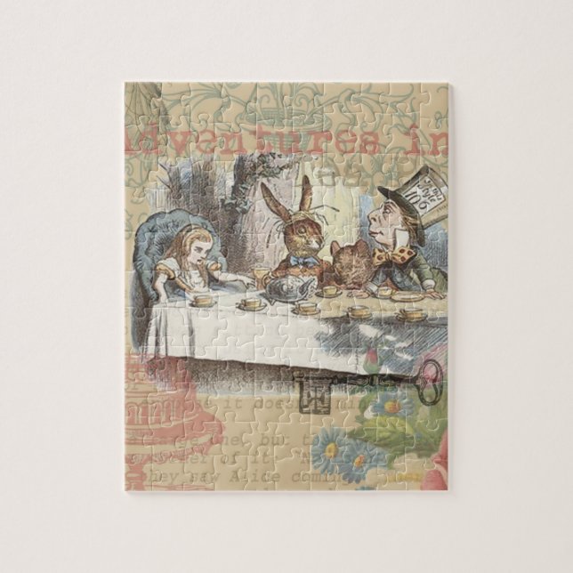 Puzzle Alice au pays des merveilles Mad Tea Party Art (Vertical)