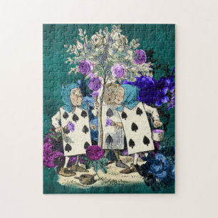 Puzzle Alice au pays des merveilles personnages des carte