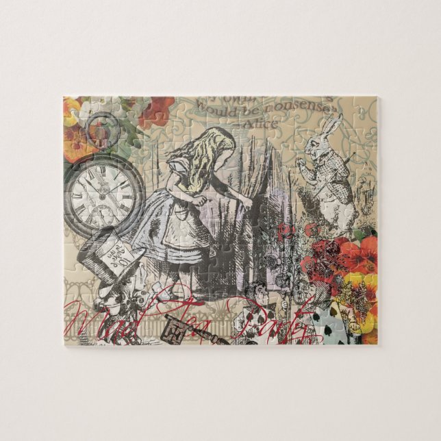Puzzle Alice au pays des merveilles Rideau Art classique (Horizontal)