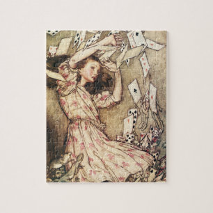 Puzzle Alice dans le vol du pays des merveilles carde le