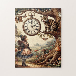 Puzzle Alice et Chat du Cheshire : Fantaisie Merveilleuse