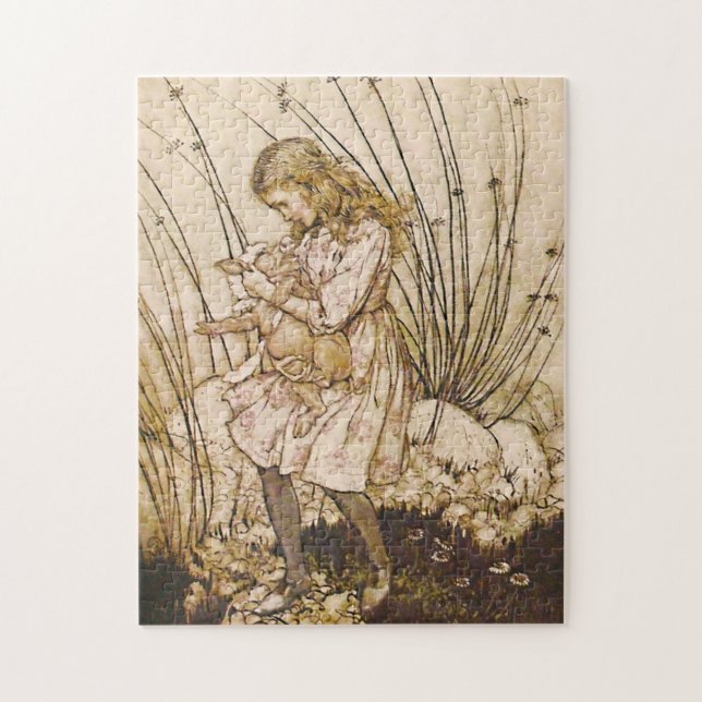 Puzzle Alice et le bébé porc 1 (Vertical)