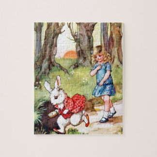 Puzzle Alice suit le lapin blanc au pays des merveilles