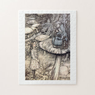 Puzzle Alice vintage avec Hookah Fumer la chenille