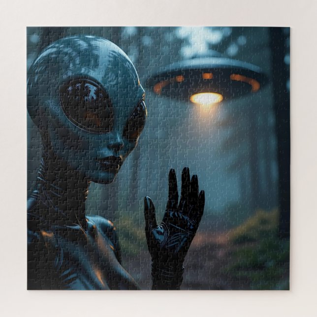 Puzzle Alien extra-terrestre et ovnis (Vertical)