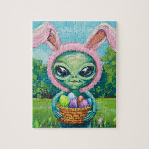 Puzzle Alien Lapin de Pâques