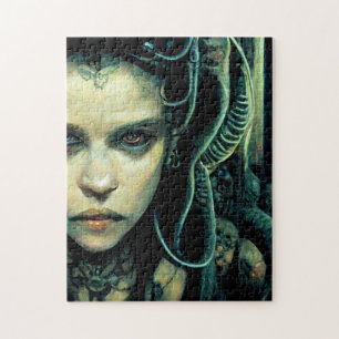 Puzzle Alien Tech Girl Science Fiction