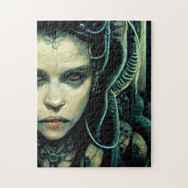 Puzzle Alien Tech Girl Science Fiction (Vertical)