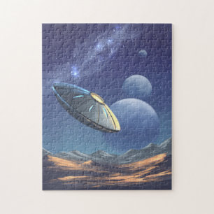 Puzzle Alien ufo dans l'espace