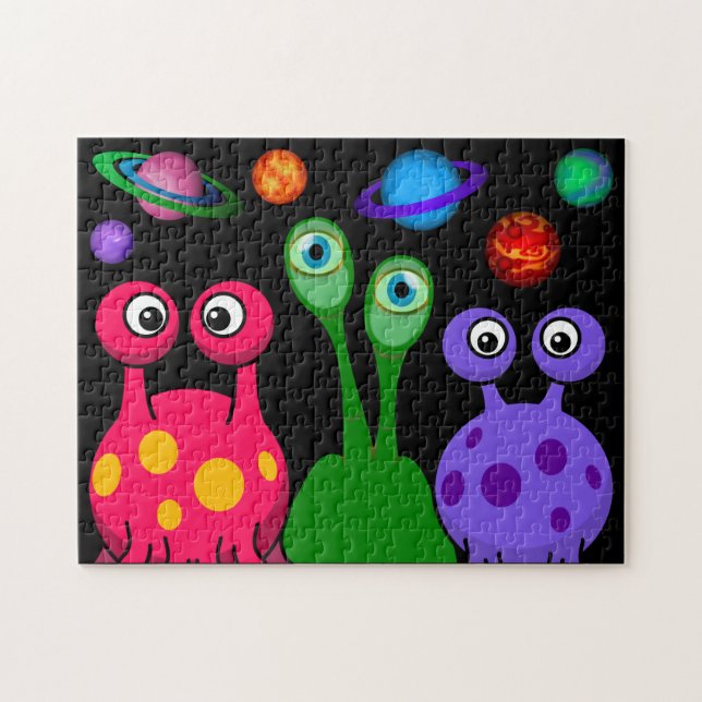 Puzzle Aliens dans l'espace extra-atmosphérique (Horizontal)