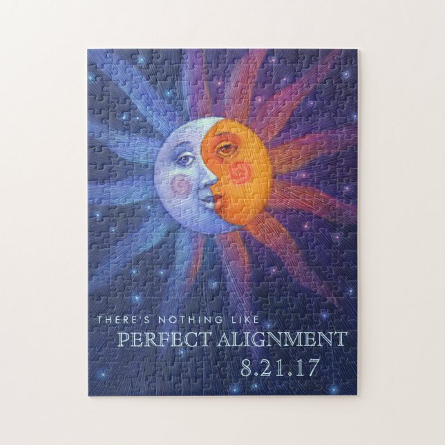 Puzzle Alignement parfait du soleil et de la lune (Vertical)