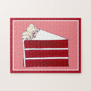 Puzzle Alimentation Sud Rouge Velvet Couche de gâteau Bou