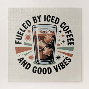 Puzzle Alimenté par du café glacé et de bonnes vibrations