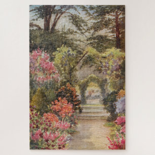 Puzzle Allée de jardin romantique vintage au printemps