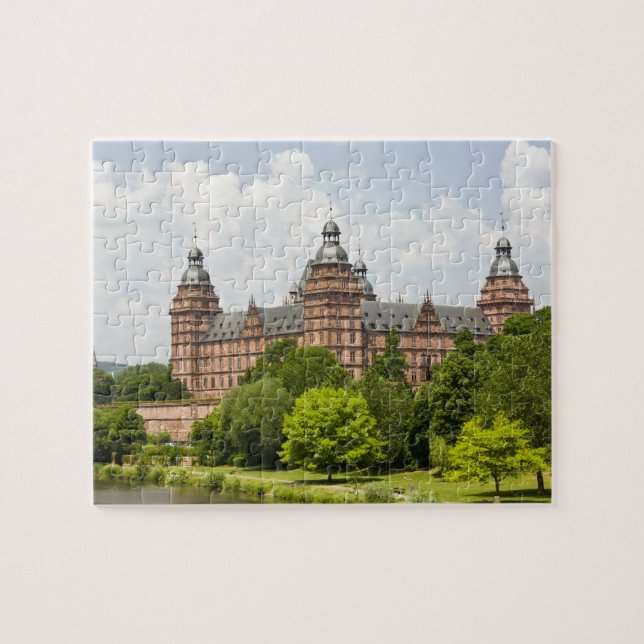 Puzzle Allemagne, Bavière, Bayern, Aschaffenburg. Schloss (Horizontal)