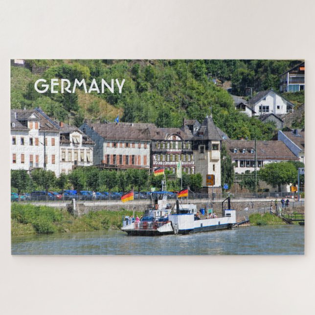 Puzzle Allemagne : Ferry sur le Rhin (Horizontal)