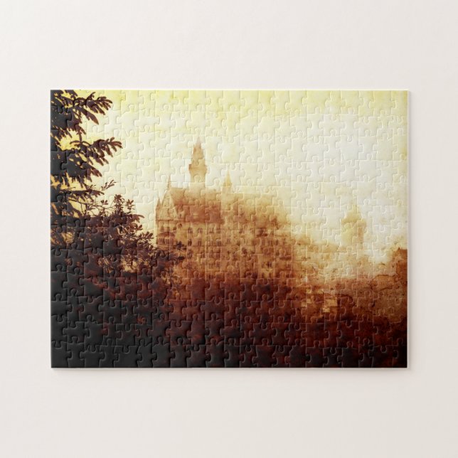 Puzzle allemand de château de Neuschwanstein (Horizontal)