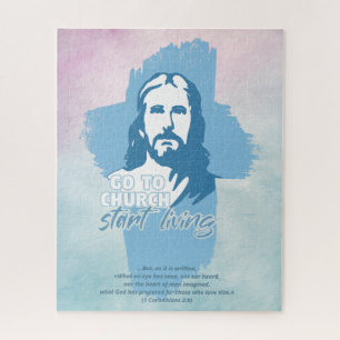 Puzzle Allez À L'Église... ! Jésus-Christ. Christian Prea