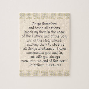 Puzzle Allez donc et enseignez toutes les nations