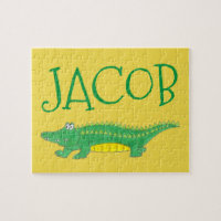 Alligator vert personnalisé Crocodile enfant