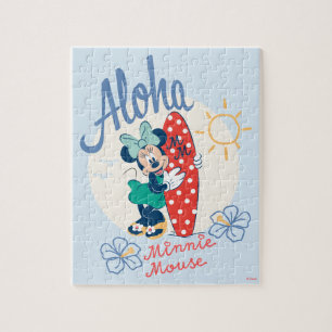 Puzzle Aloha Minnie Mouse Style Surf