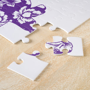 Puzzle Aloha Purple Doxie Dachshund