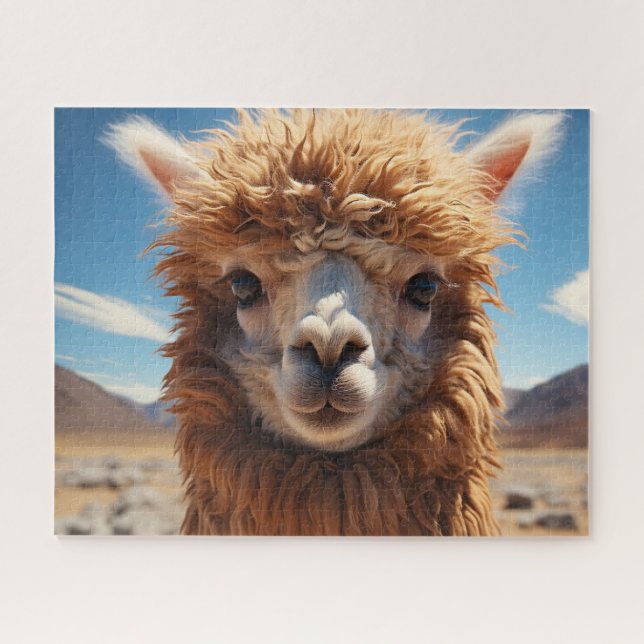 Puzzle Alpaca Brown (Horizontal)