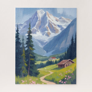 Puzzle Alpes suisses versant montagneux Suisse voyage