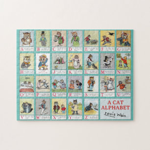 Puzzle Alphabet de chat, Louis Wain