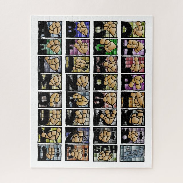 Puzzle Alphabet numérique allemand 3 (2025) (Vertical)